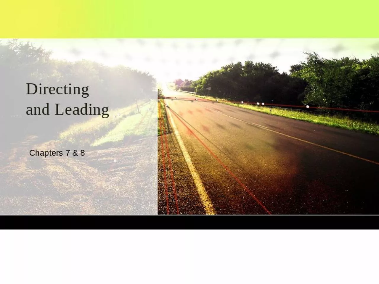 PPT-Directing and Leading