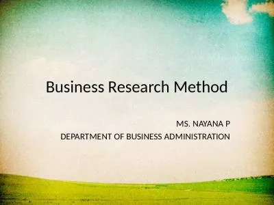 Business Research Method