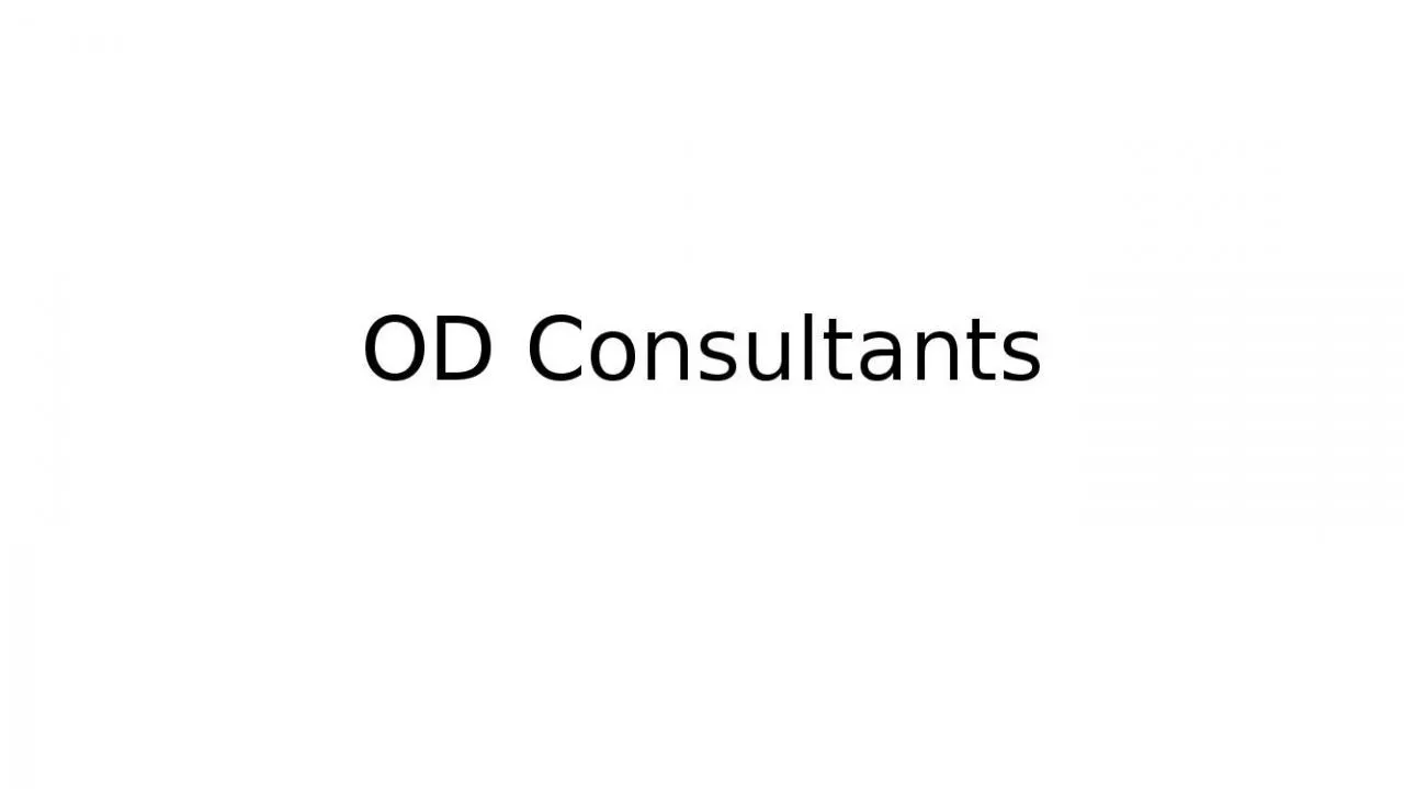 PPT-OD Consultants