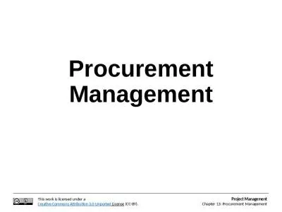 Procurement Management