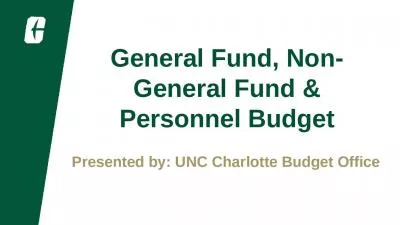 General Fund, Non-General Fund & Personnel Budget