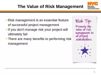 The Value of Risk Management