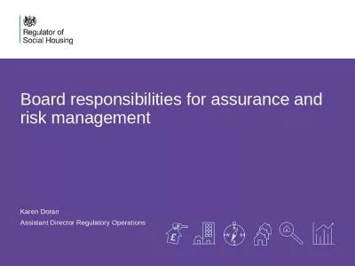 Board responsibilities for assurance and risk management