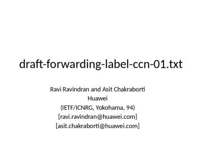 draft-forwarding-label-ccn-01.txt