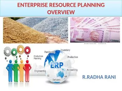 ENTERPRISE RESOURCE PLANNING OVERVIEW