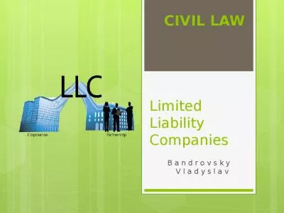 CIVIL LAW Limited Liability Companies