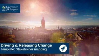 Driving & Releasing Change Template: Stakeholder mapping