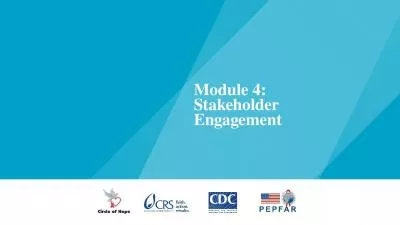 Module 4:  Stakeholder Engagement