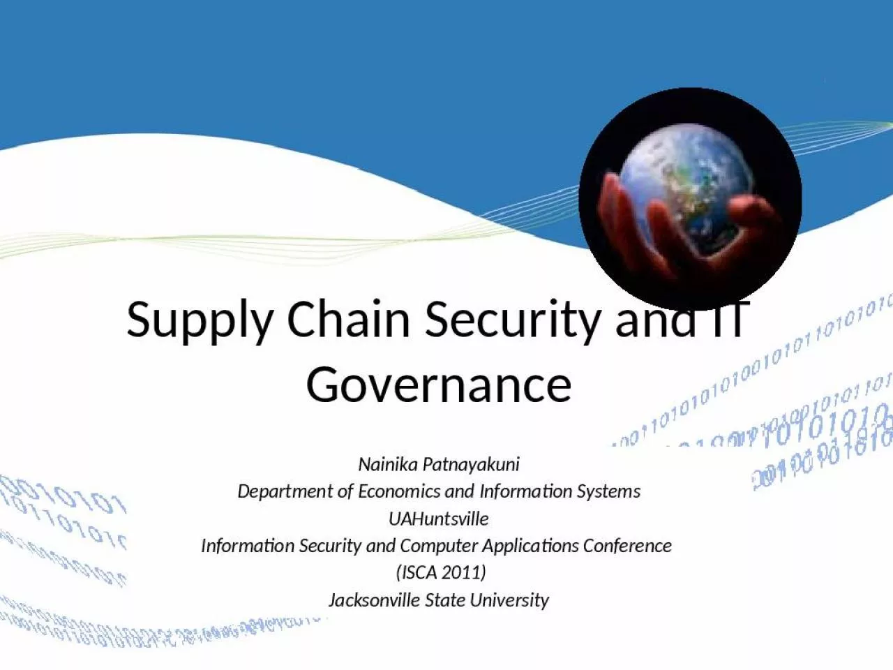 PPT-Supply Chain Security and IT Governance