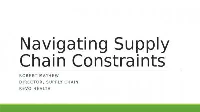 Navigating Supply Chain Constraints