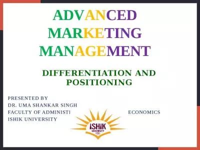 ADVANCED MARKETING MANAGEMENT