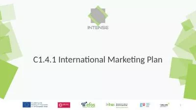 C1.4.1 International Marketing Plan