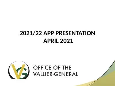 2021/22 APP PRESENTATION  APRIL 2021