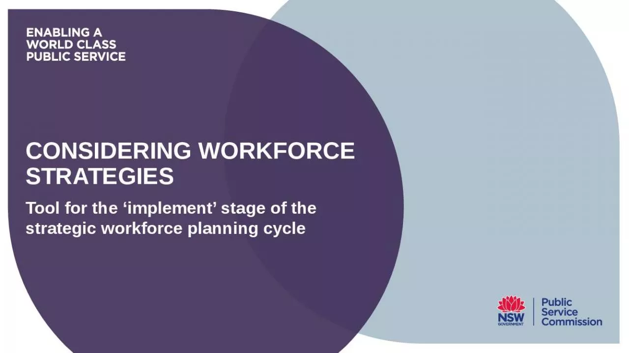 PPT-Considering workforce strategies