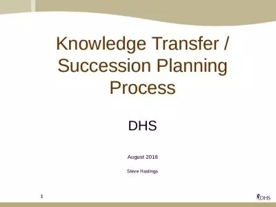 Knowledge Transfer / Succession Planning Process