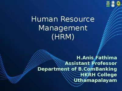 Human Resource Management (HRM)