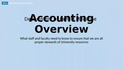 Accounting Overview