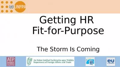 Getting HR  Fit-for-Purpose