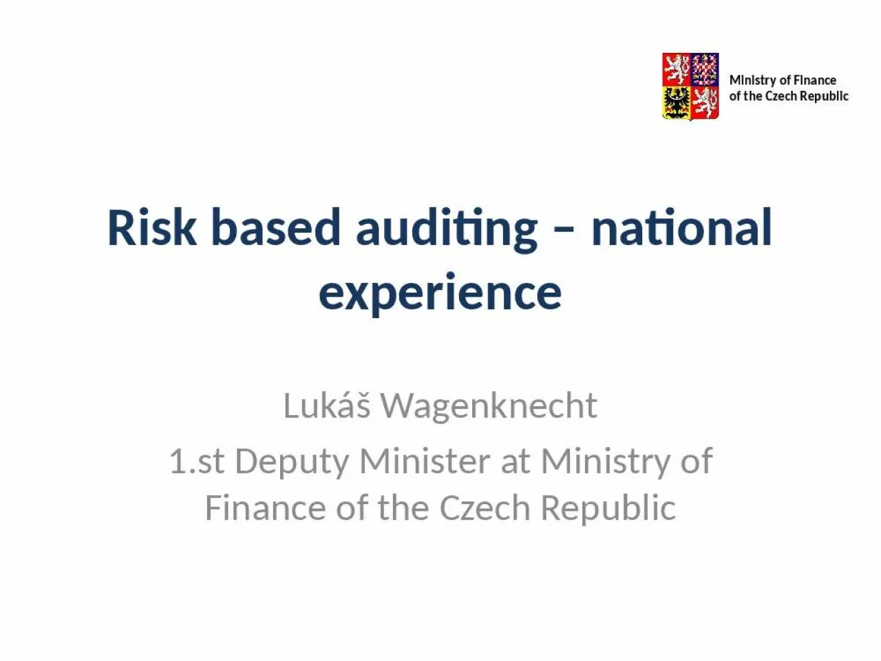 PPT-Risk based auditing national experience