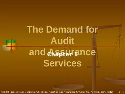 The Demand for Audit and Assurance Services