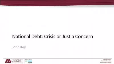 National Debt: Crisis or Just a Concern