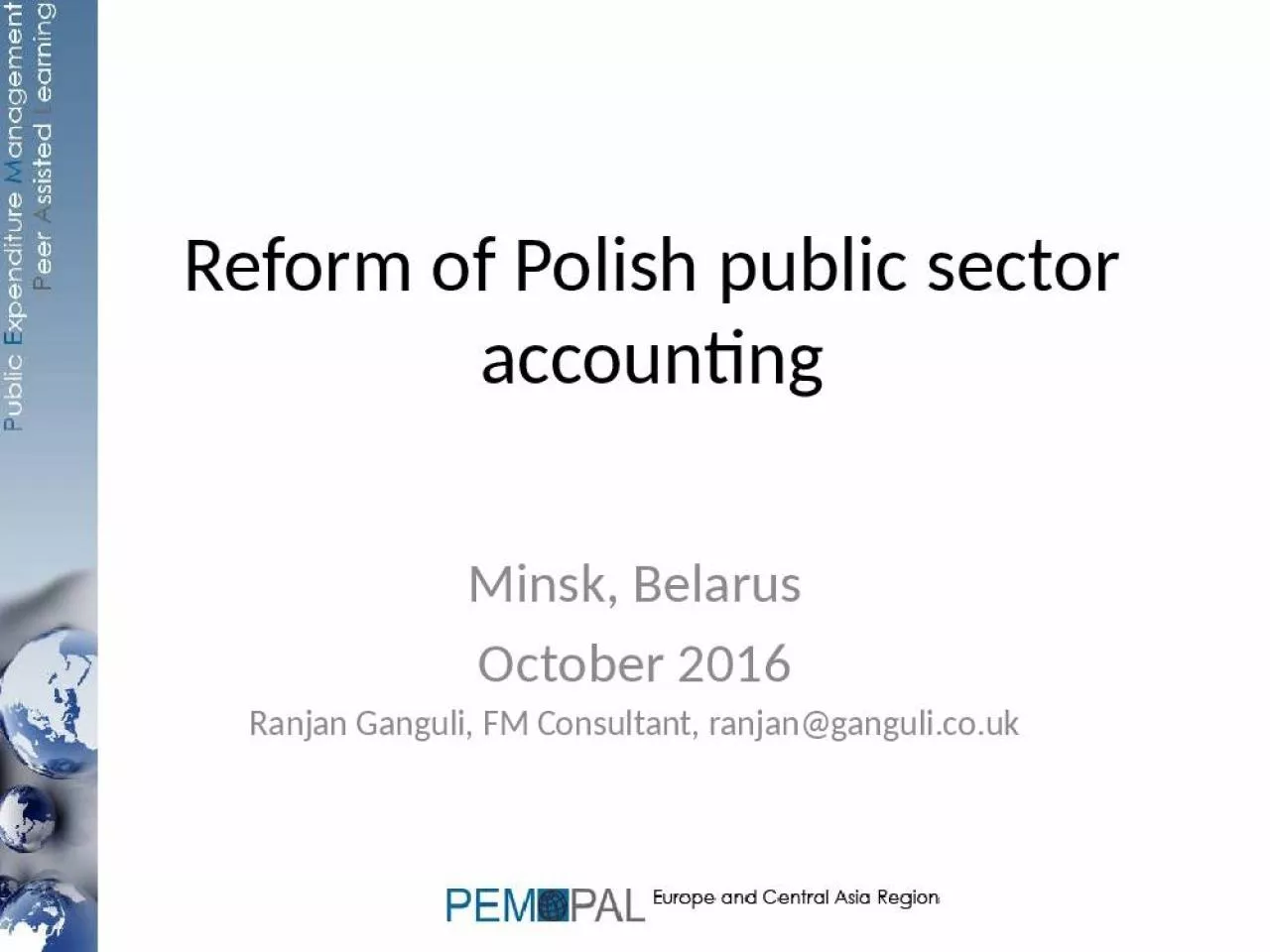 PPT-Reform of Polish public sector accounting