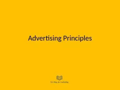 Advertising Principles