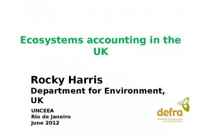 Rocky Harris Department for Environment, UK