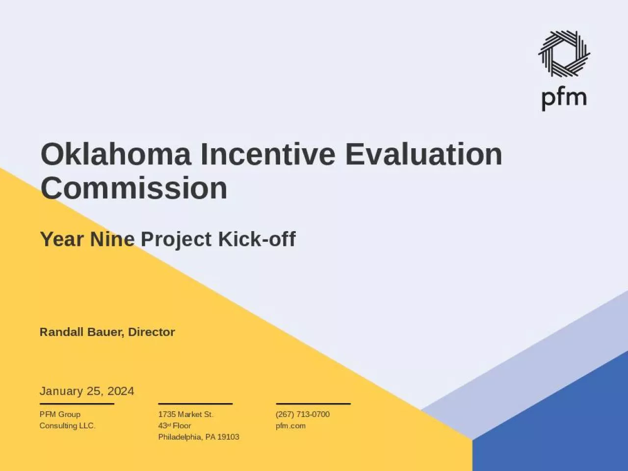 PPT-Oklahoma Incentive Evaluation Commission