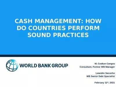 Cash management: how do countries perform sound practices