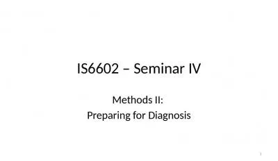 IS6602   Seminar IV