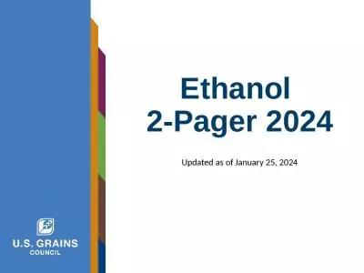 Ethanol  2-Pager 2024