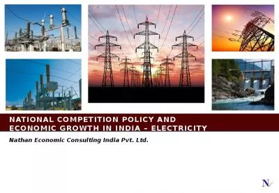 National Competition Policy and Economic Growth in India   Electricity Sector