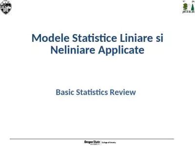 Modele Statistice Liniare si Neliniare Applicate