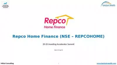 Repco Home Finance (NSE   REPCOHOME)