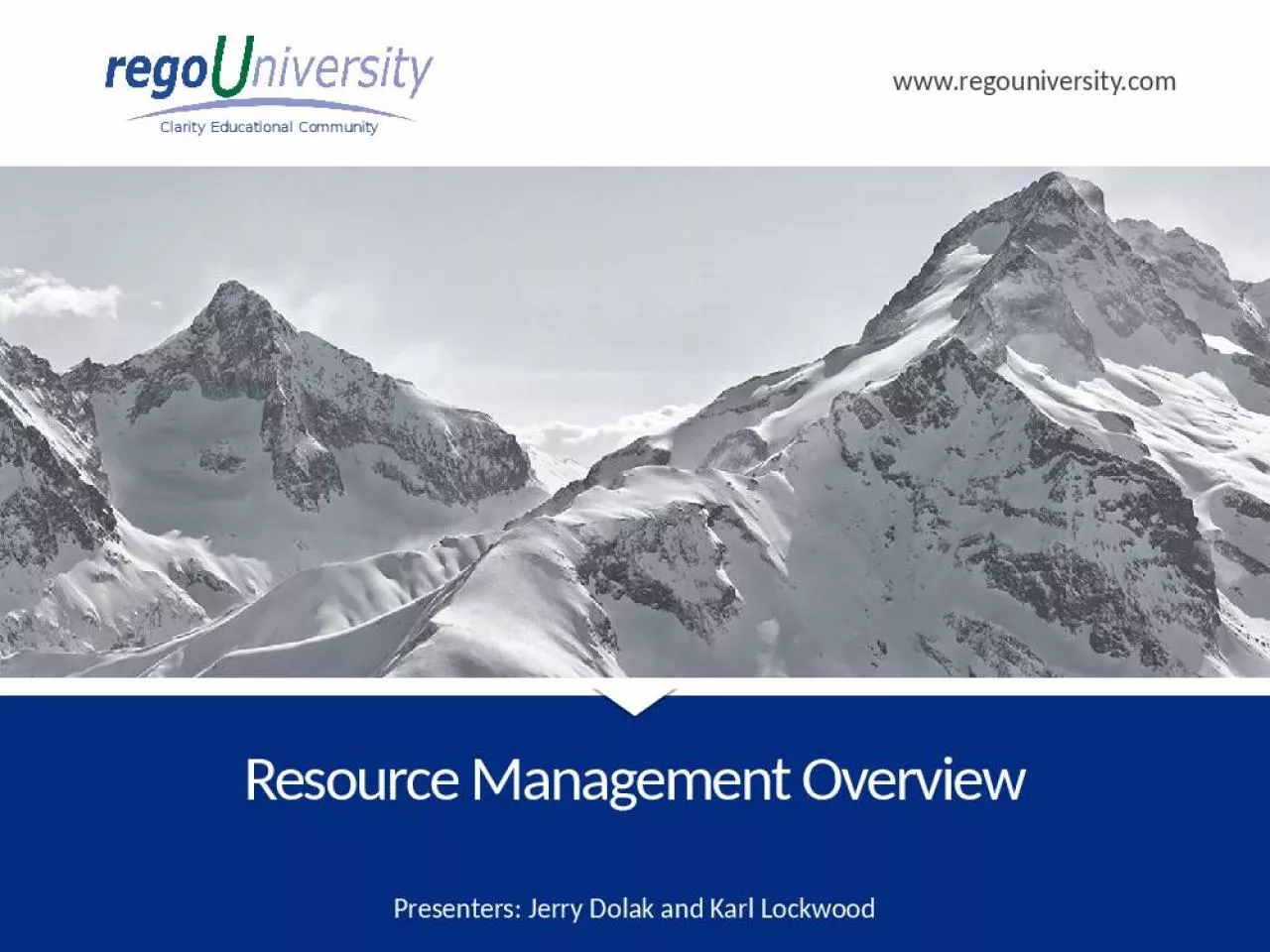 PPT-Resource Management Overview