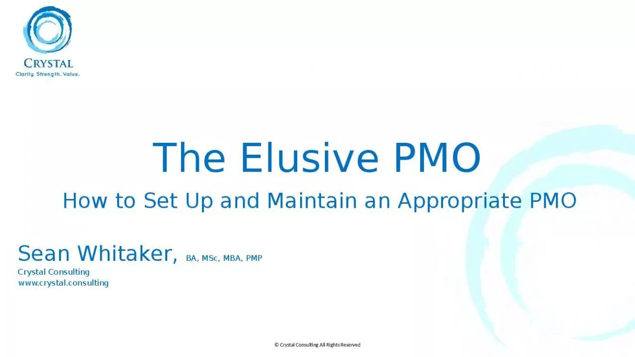 PPT-The Elusive PMO