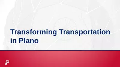 Transforming Transportation in Plano