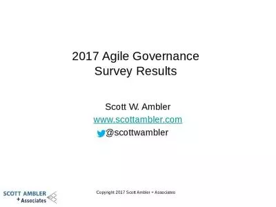 2017 Agile Governance Survey Results