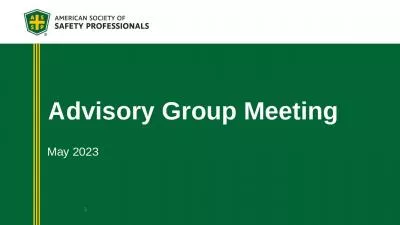 Advisory Group Meeting