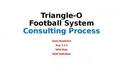 Triangle-O Football System Consulting Process