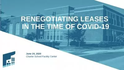 Renegotiating leases  in the time of covid-19