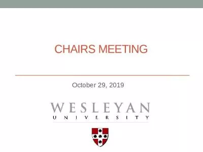 CHAIRS MEETING