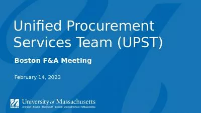 Unified Procurement Services Team (UPST)