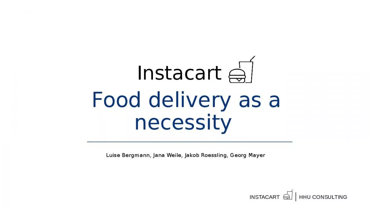 PPT-Food delivery as a necessity