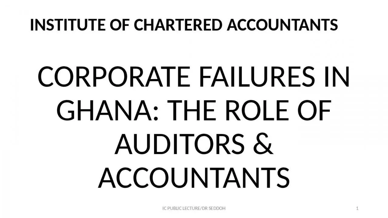 PPT-INSTITUTE OF CHARTERED ACCOUNTANTS