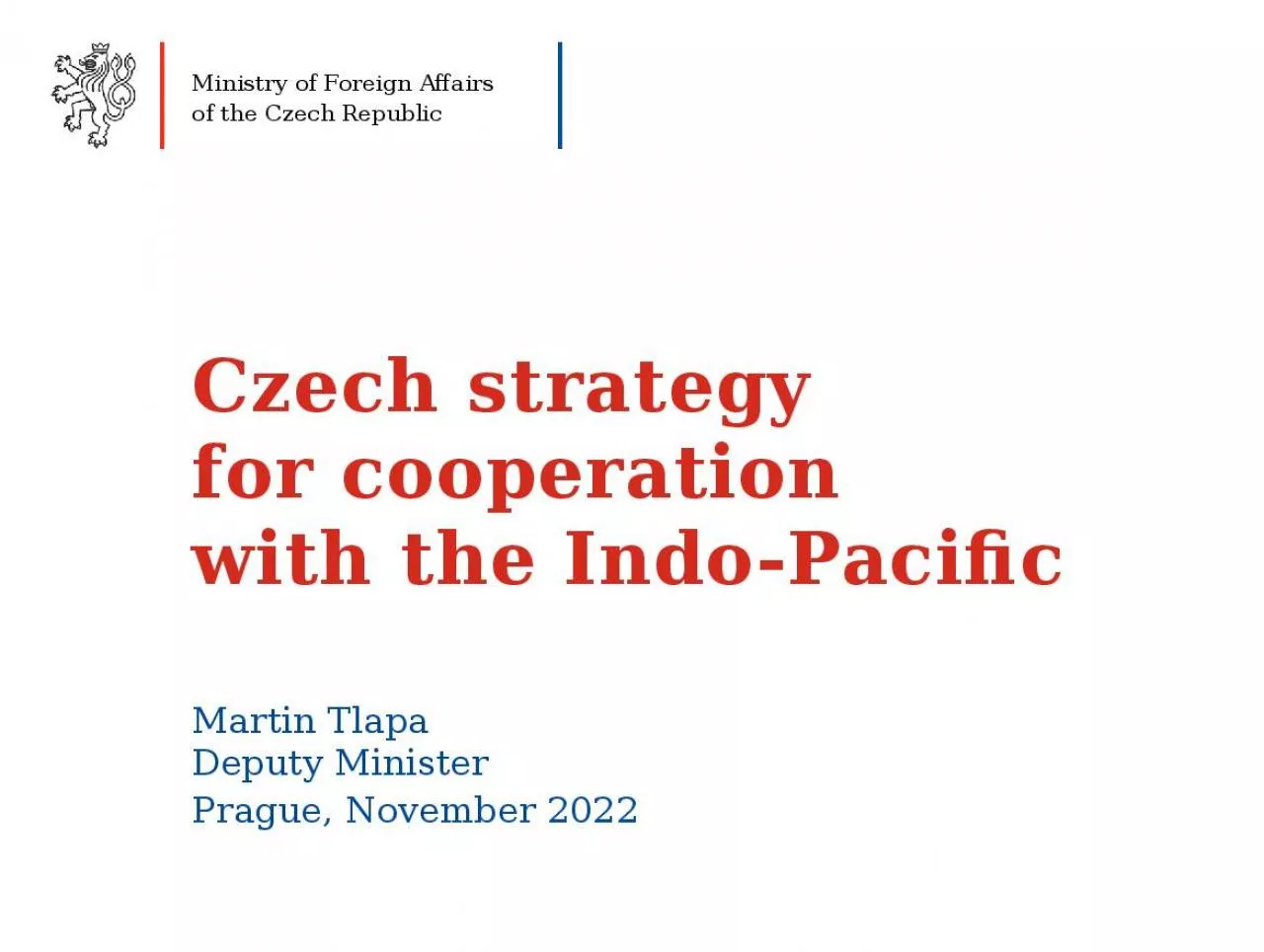 PPT-Czech strategy for cooperation with the Indo-Pacific