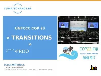 UNFCCC COP 23 transitions