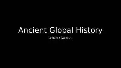 Ancient Global History