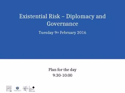 Existential Risk   Diplomacy and Governance